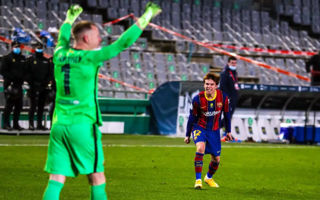 Ter Stegen and Riqui Puig