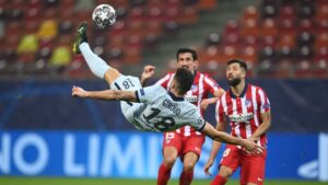 giroud overhead kick vs Atletico Madrid