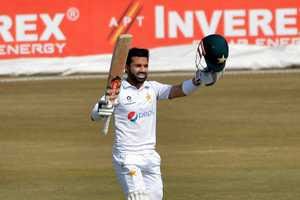 mohammad rizwan registered his maiden test hundred to set south africa a target of 370