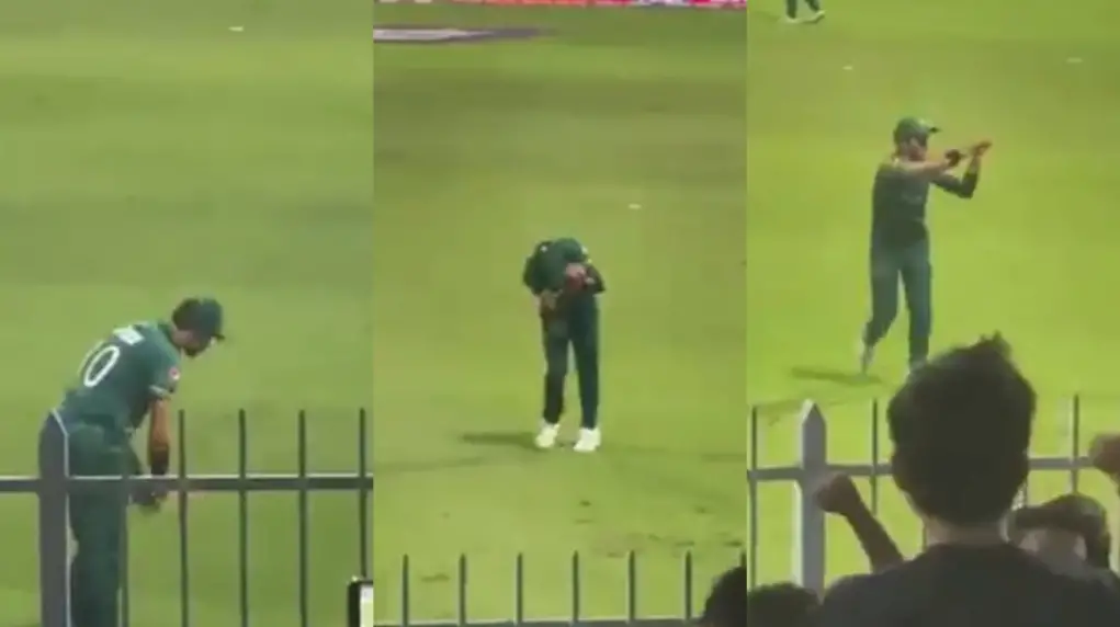 shaheen afridi imitating indian wickets