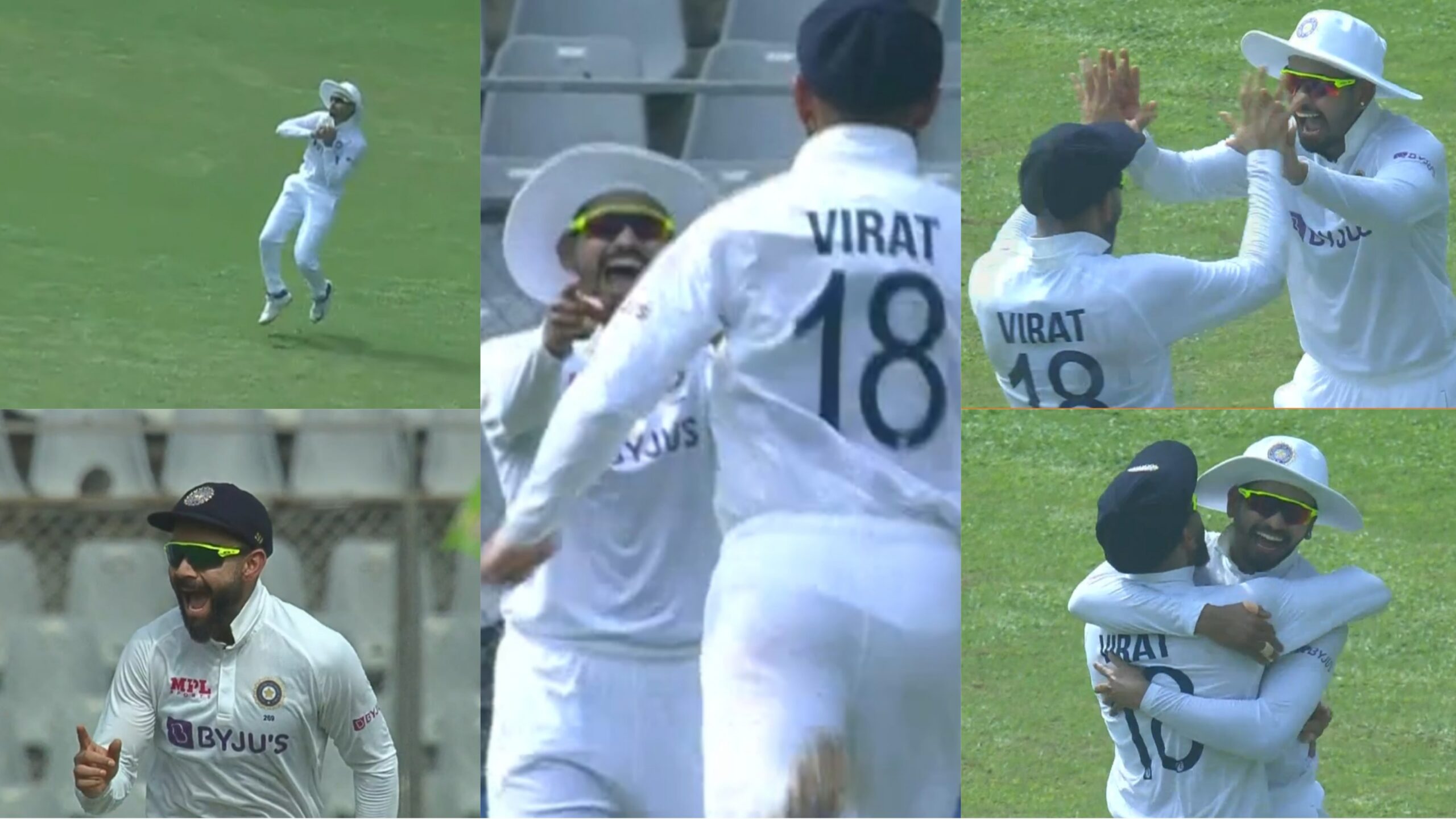 Kohli and shreya wicket celebration scaled