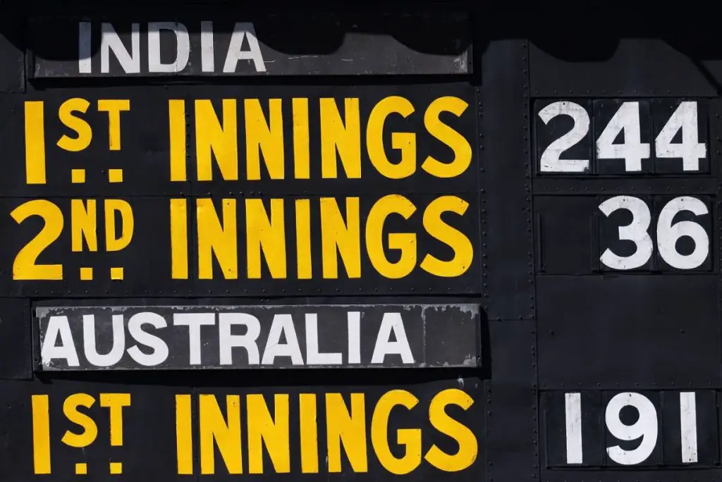 scorecard 36 vs Australia