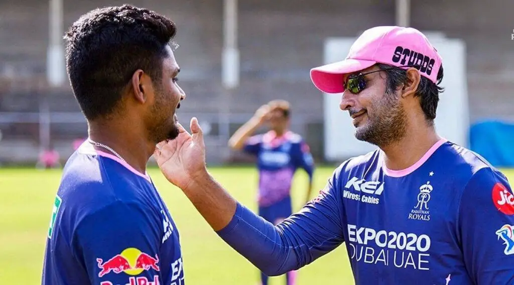 Sanju Samson and Kumar Sangakkara