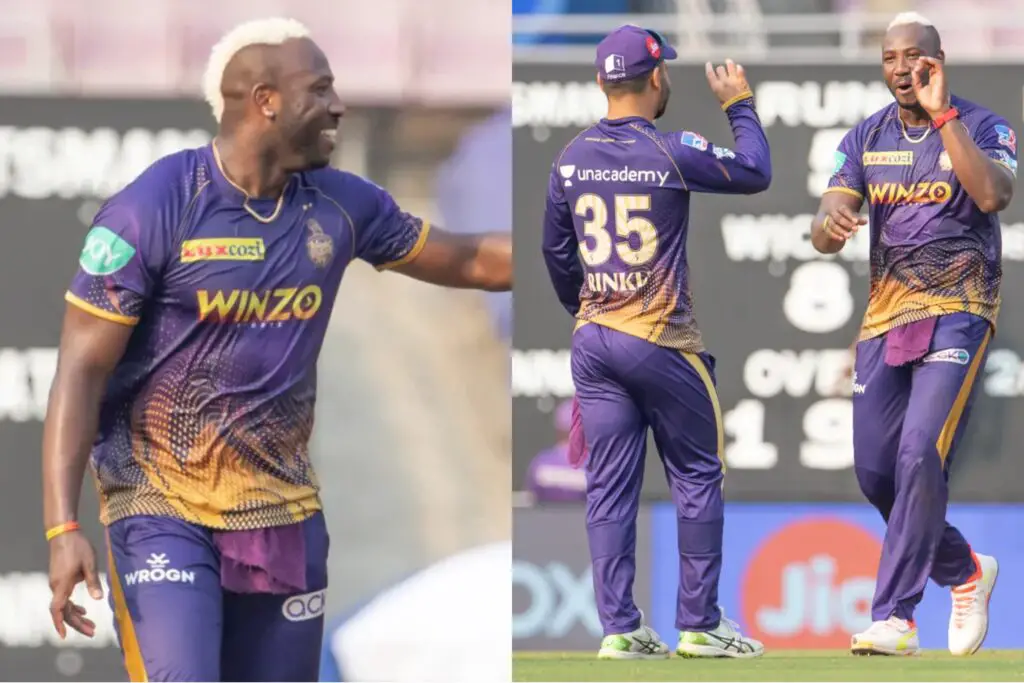 Andre russel 4 wickets against gujrat