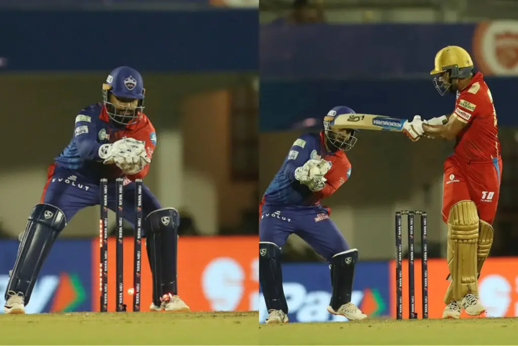 Rishab pant wicket keeping vs pbks