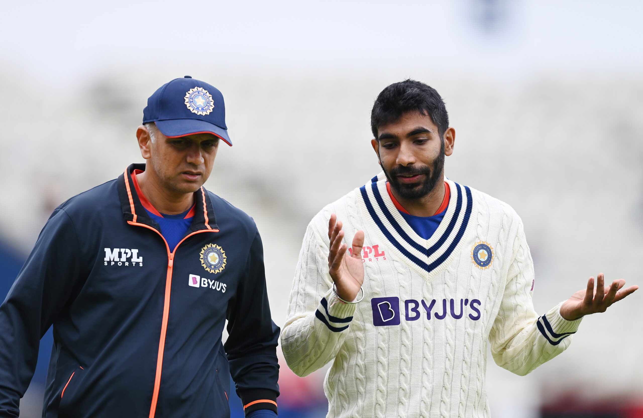 Dravid and bumrah scaled