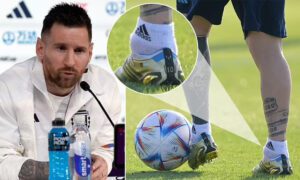 lionel messi ankle