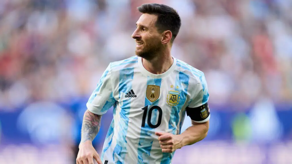 lionel messi argentina v estonia international friendly 2022 2 2