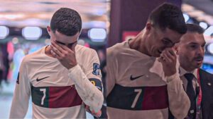 ronaldo in tears after wc exit