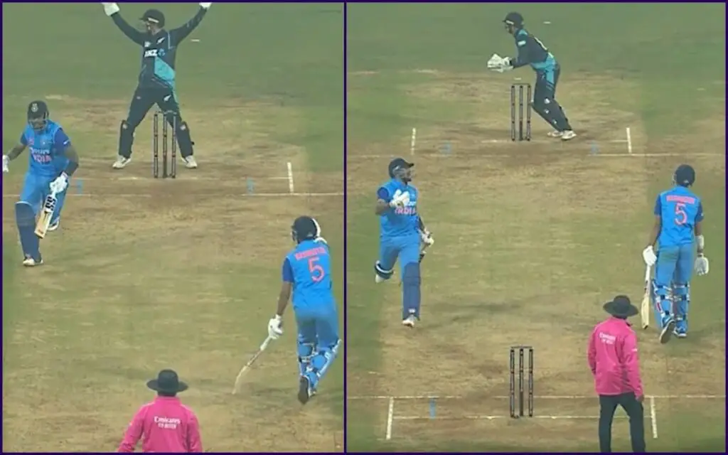 watch Washington Sundar sacrifice his wicket of Suryakumar Yadav ind vs nz 2nd t20i